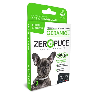 Martin hery zeropuce vlooienband hond geraniol zonder chemicaliën