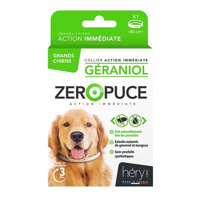 Martin hery zeropuce vlooienband hond geraniol zonder chemicaliën