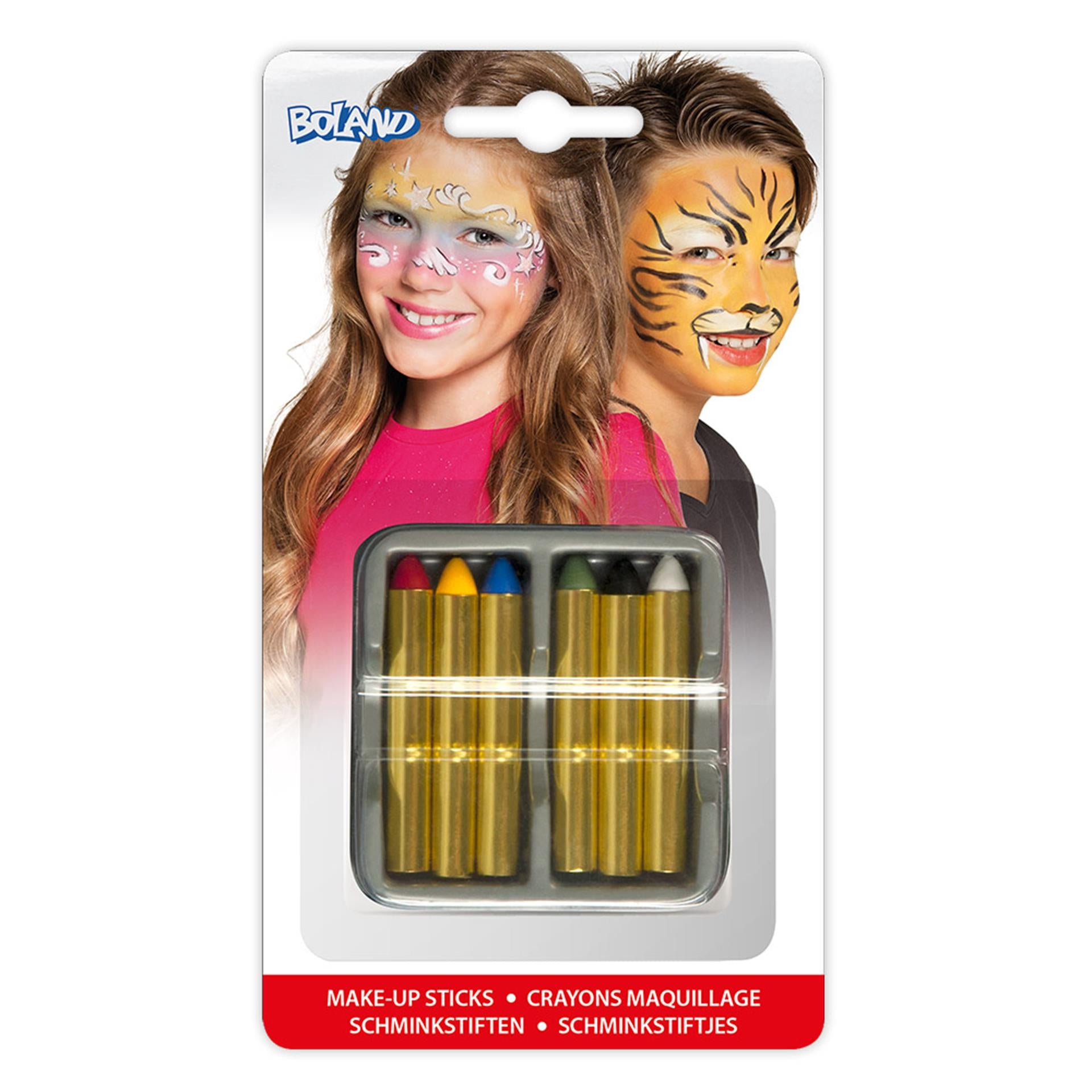 Boland set of 6 make-up sticks 6 colors (1.6 g)