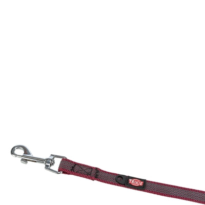 Trixie hondenriem slaaplijn met rubber antislip sangria rood