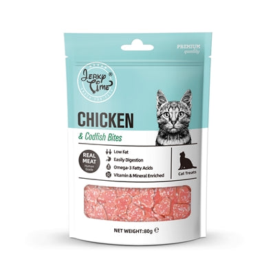 Jerky time kip kabeljauw hapjes