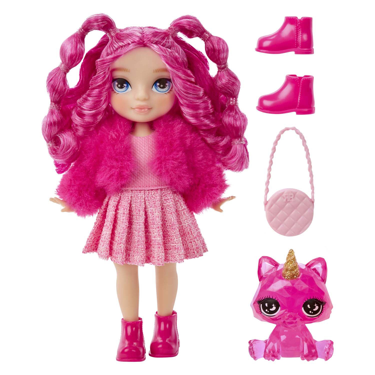 Regenboog hoge modepop magenta