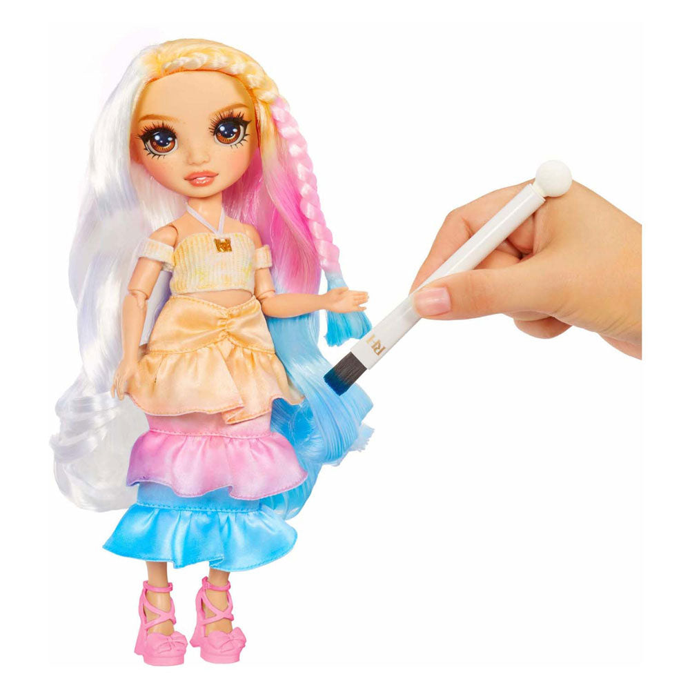 Mga entertainment regenboog hoog aquarel create-modepop - bruine ogen