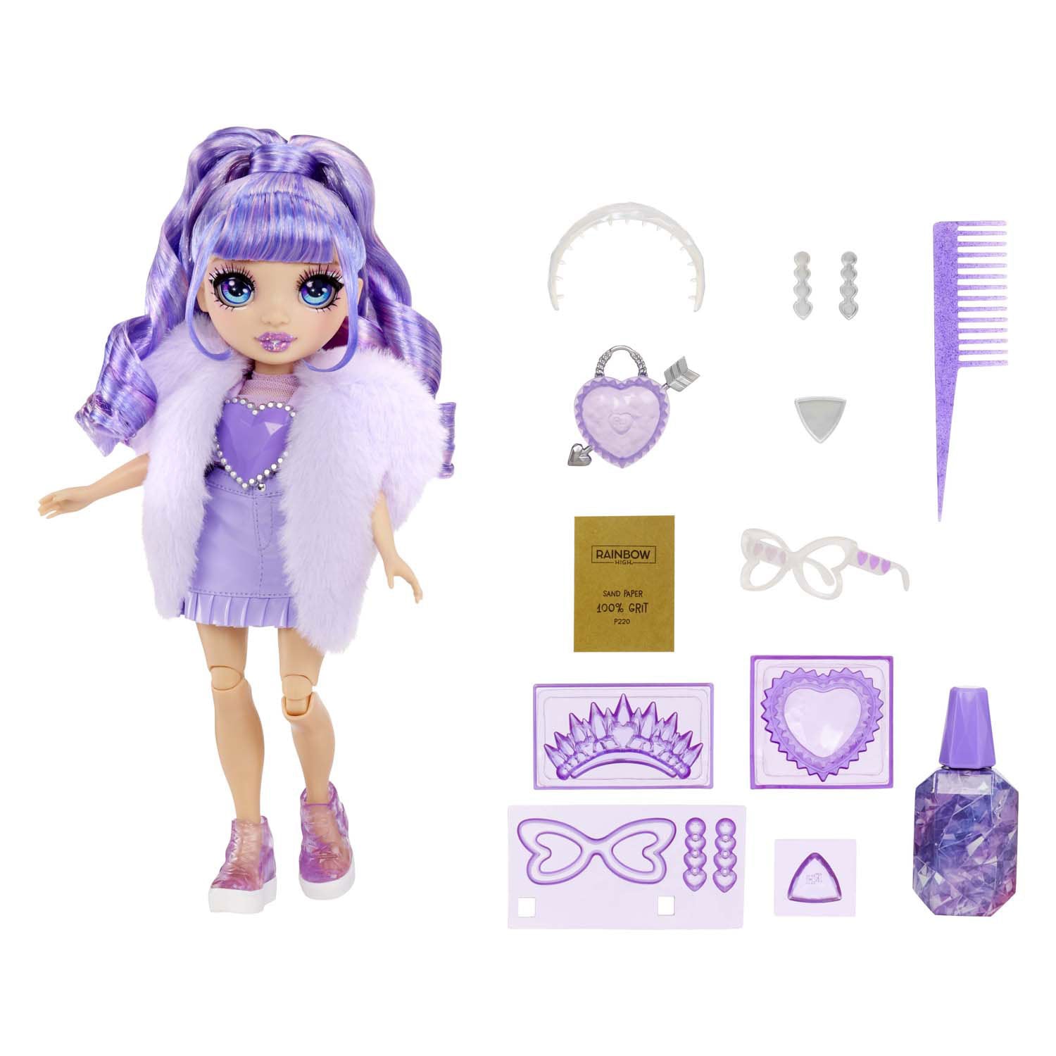 Mga entertainment regenboog hoog kristal mode modepop - violet
