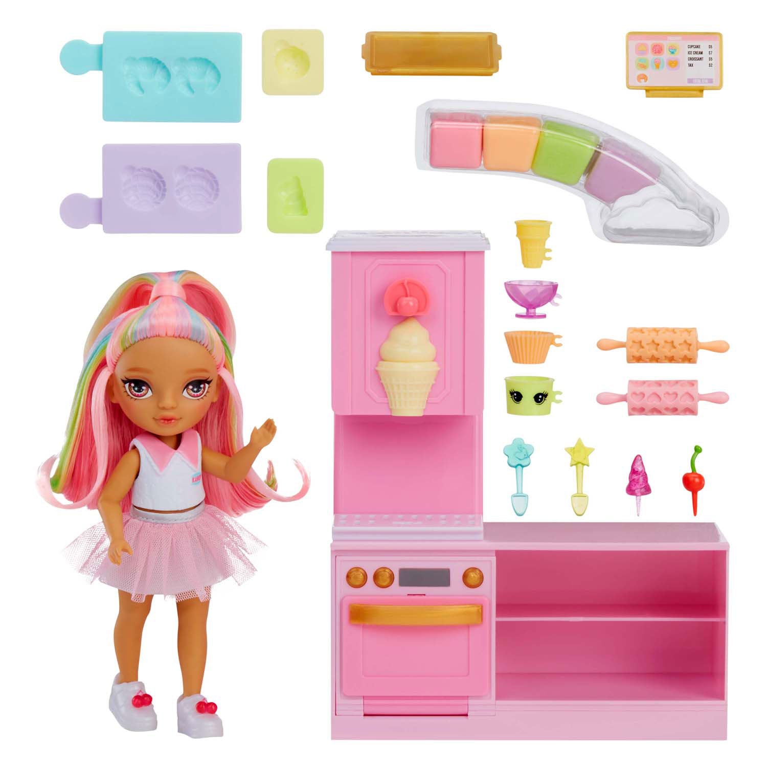 Mga regenboog hoge kleine compacte speelset winkel