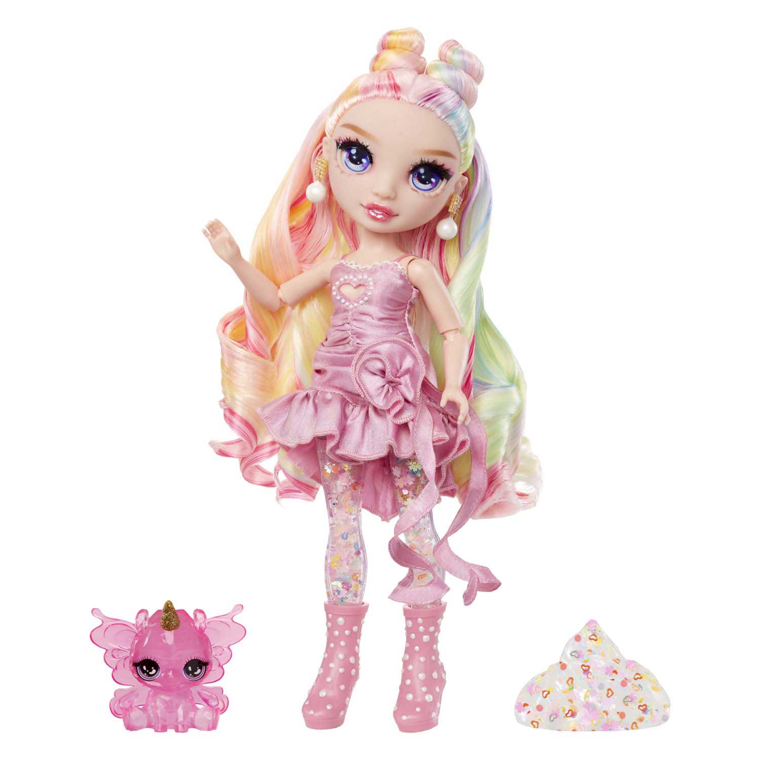 Mga entertainment rainbow high glitters met slijm modepop - bella
