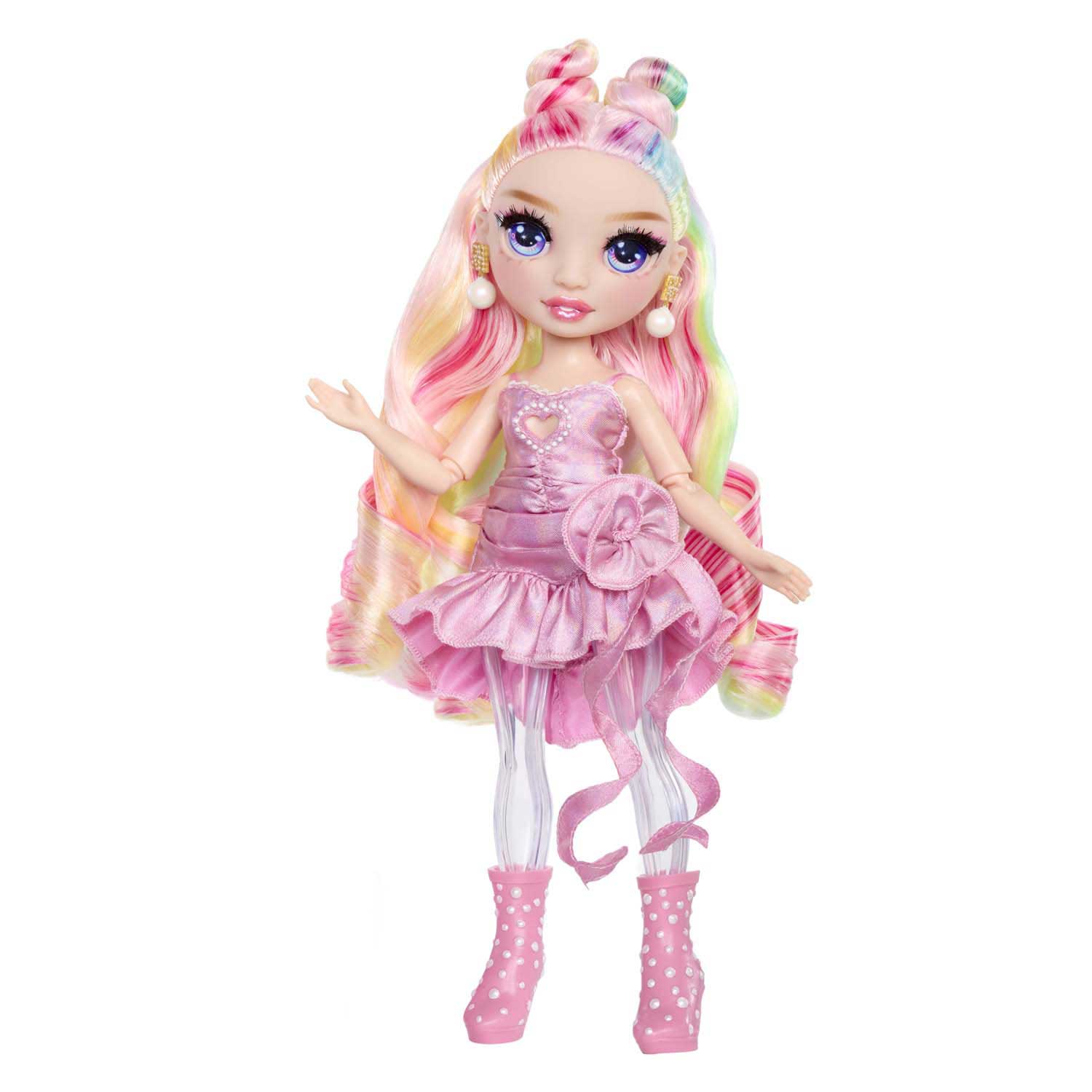 Rainbow high shimmers met slijm-modepop - bella (roze)