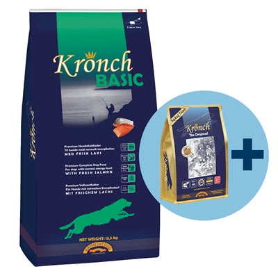 Kronch basic volwassen met gratis kronch 100% zalmsnacks