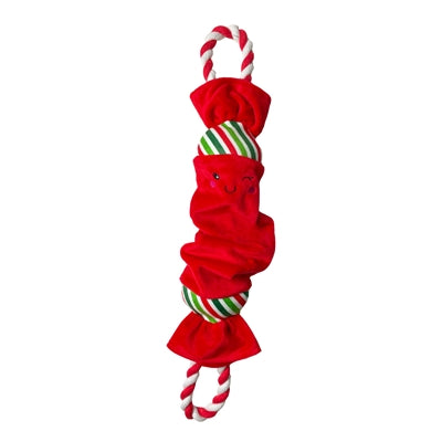 Happy Pet Top N Tail Ropee Kerstcracker Rood