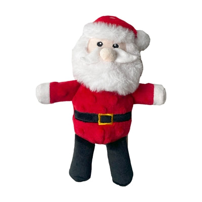 Gelukkige huisdier knuffelige feestelijke kerstman