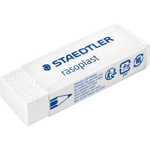 Gum staedtler raso plast 526 b20 kunststof wit