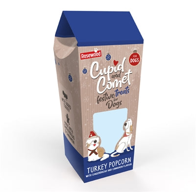 Cupid comet kalkoenpopcorn met peperkoek en kaneel smaak