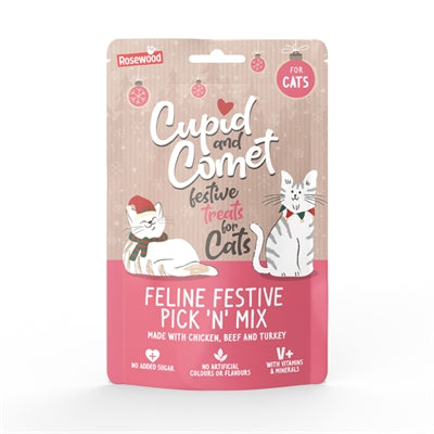Cupido komeet kat feestelijke pick 'n mix snacks