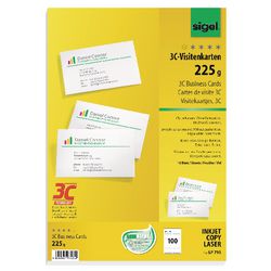Sigel visitekaartjes lp795 a4 225 g m² mat wit 10 vellen