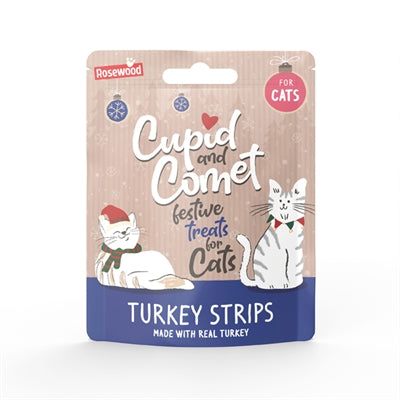 Cupido-komeet kerstdiner kerstsok kat