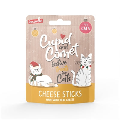 Cupido-komeet kerstdiner kerstsok kat