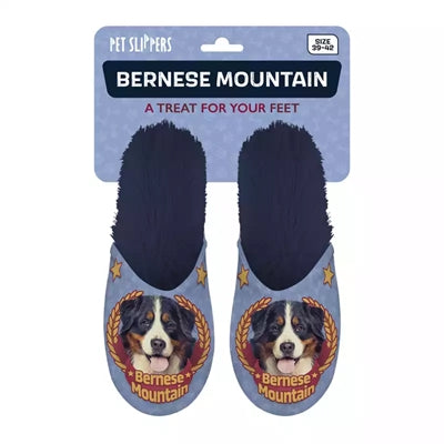 Pantoffel Berner Sennenhond donkerblauw