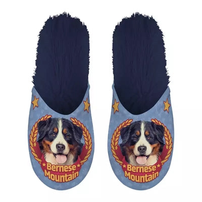 Pantoffel Berner Sennenhond donkerblauw