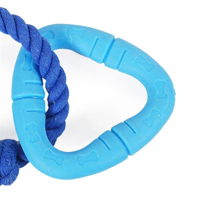 Battersea driehoek rubber touw blauw