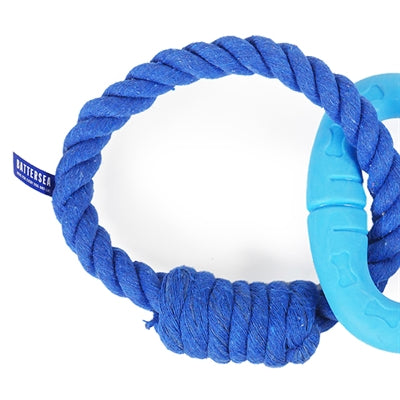 Battersea driehoek rubber touw blauw