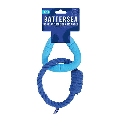 Battersea driehoek rubber touw blauw