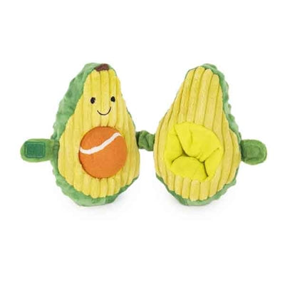Palissander avocado met tennisbal pluche