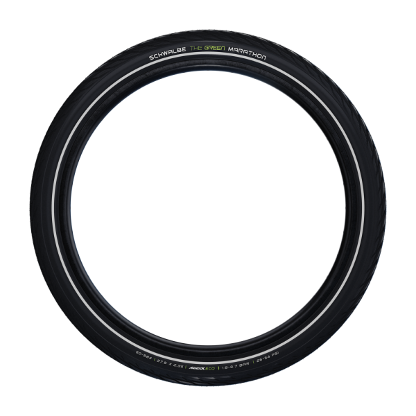 Schwalbe buitenband groen marathon greenguard 28 x 1.00 25-622mm - zwart met reflectie