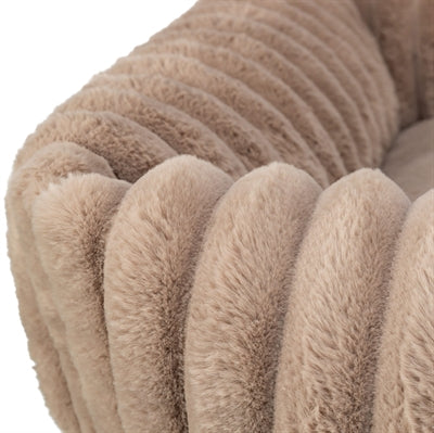 Trixie hondenmand lonni ribfluweel hoekig lichtbruin