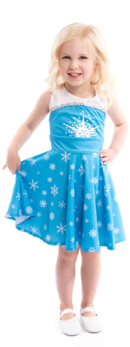 Little adventures - ice twirl jurk – maat 98-110