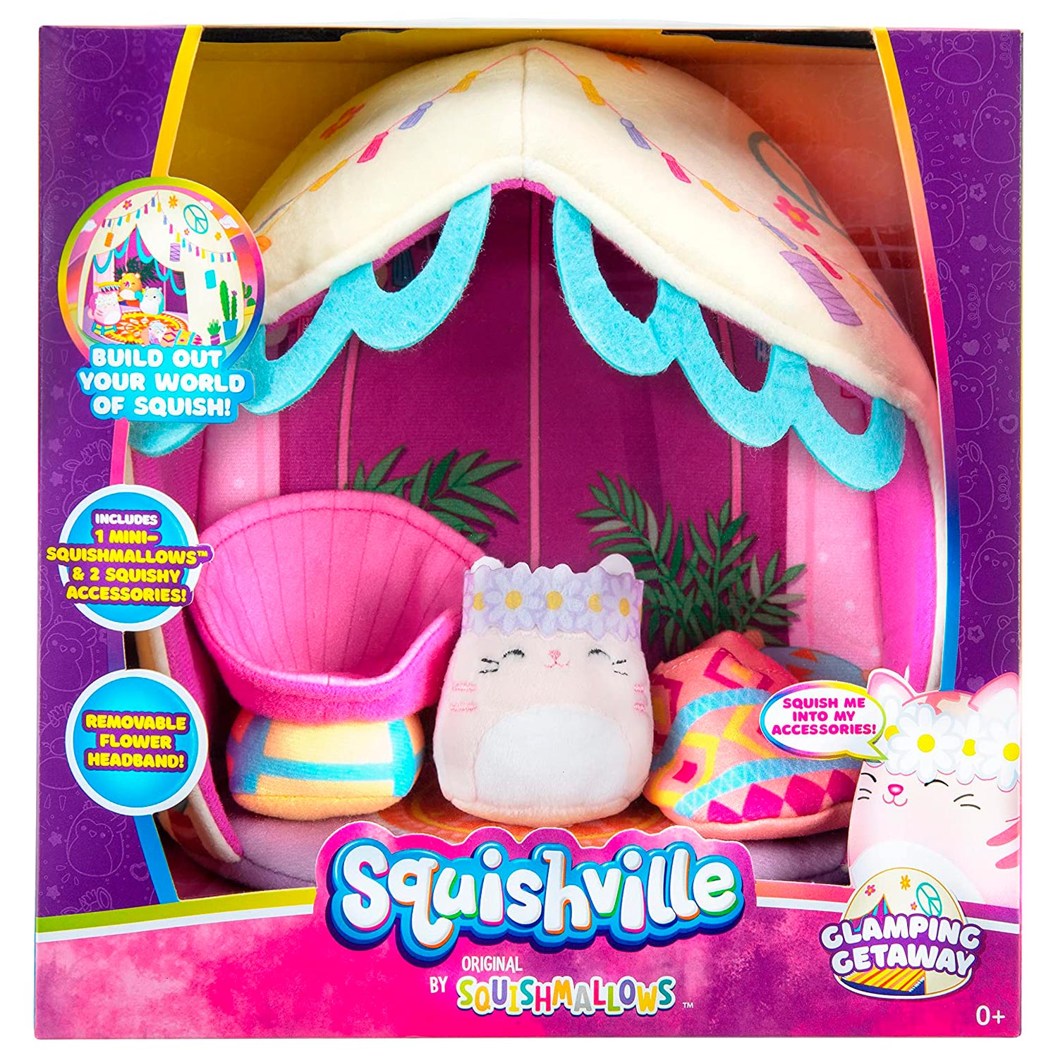 Squishmallows Squishville Glamping Escape Deluxe Speelset