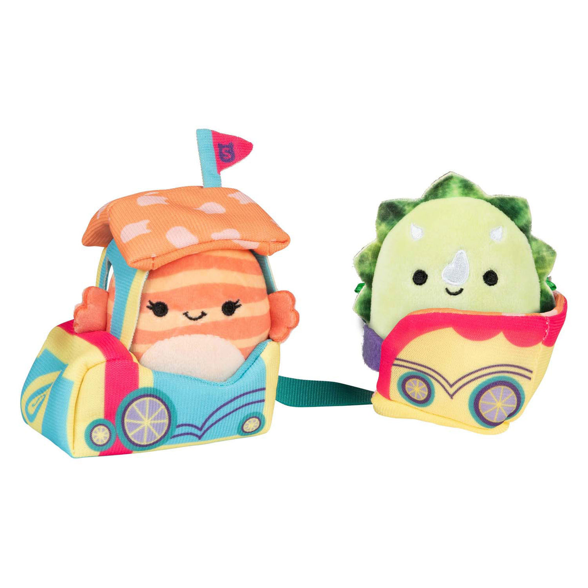 Squishmallows knuffel pluche micromallows - ticket to ride, 4dlg.