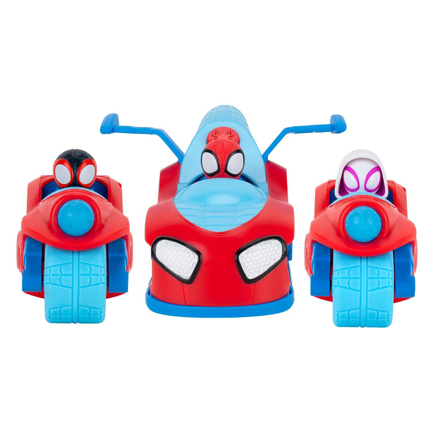Jazwares spidey team split racer 3in1 voertuig