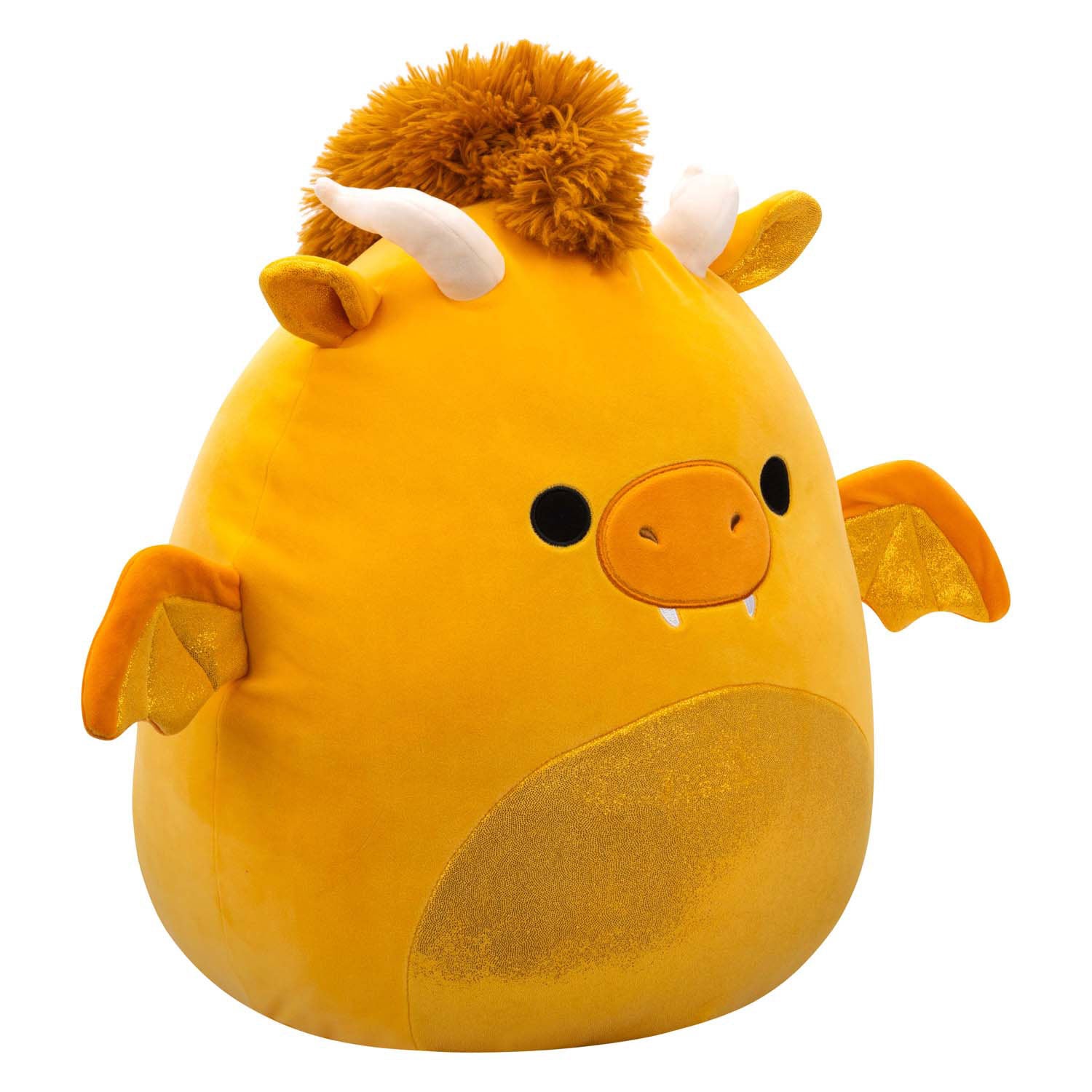 Squishmallows knuffel pluche - mister gouden draak, 30cm