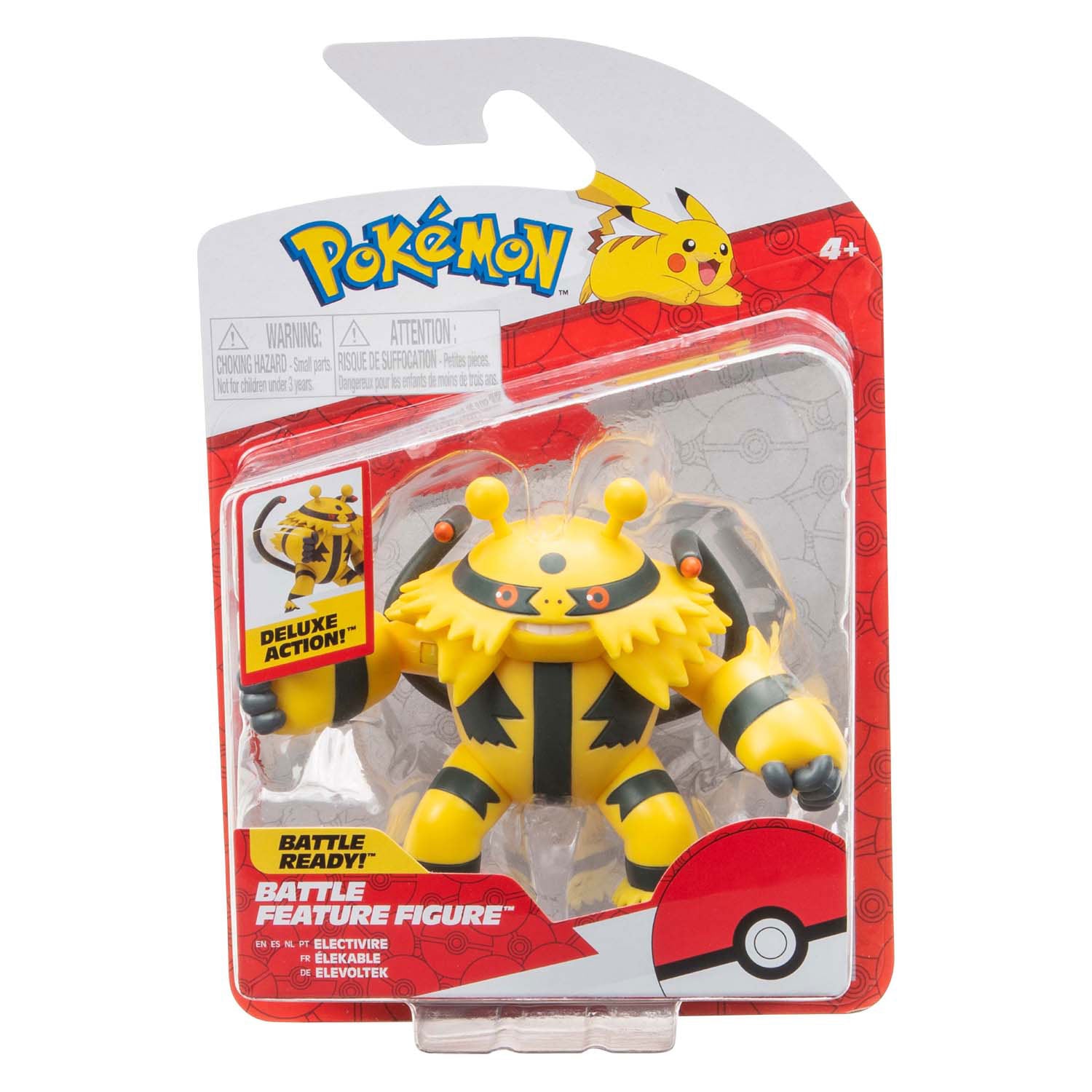 Jazwares pokémon battle feature figuur - electivire
