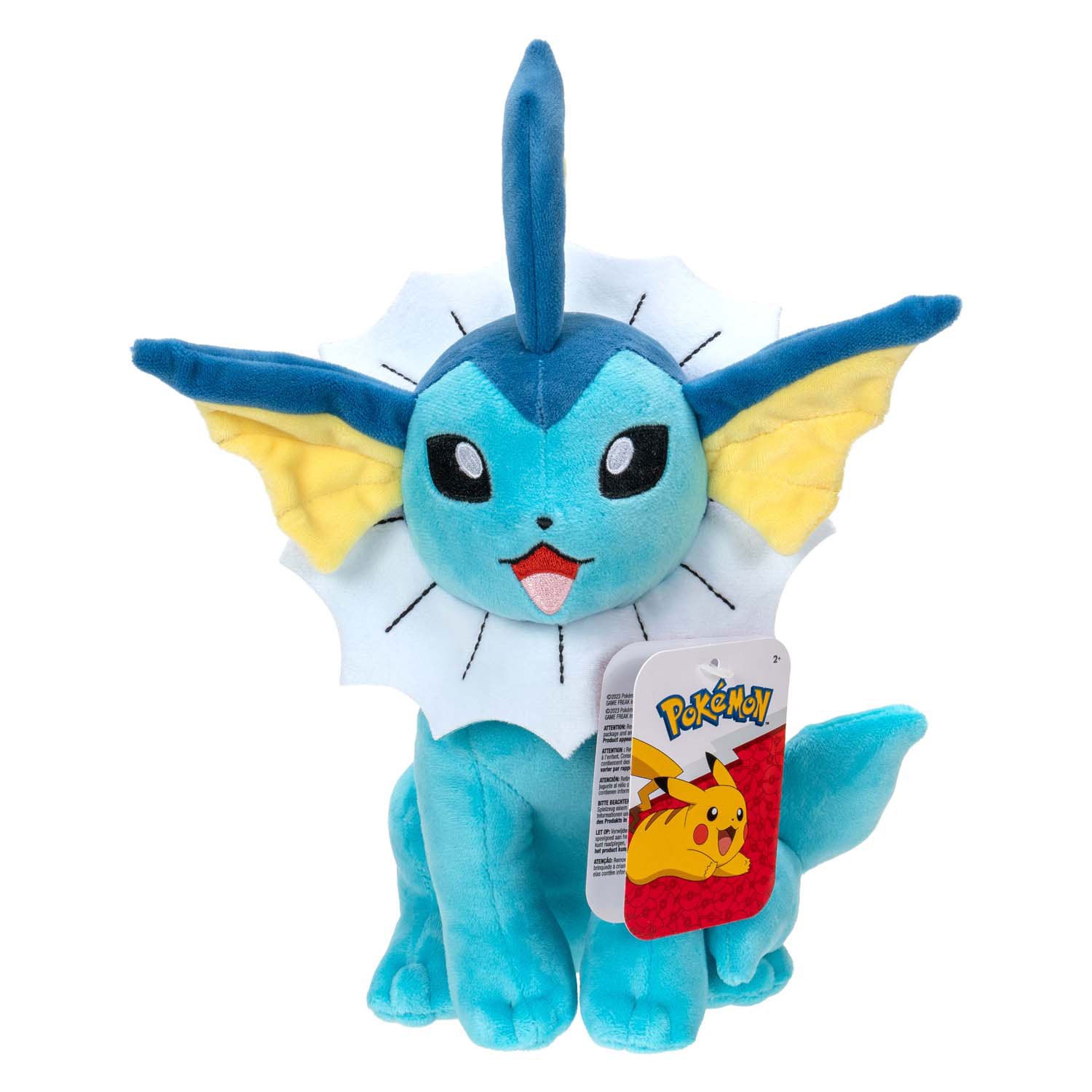 Jazwares pokémon knuffel pluche vaporeon, 20cm