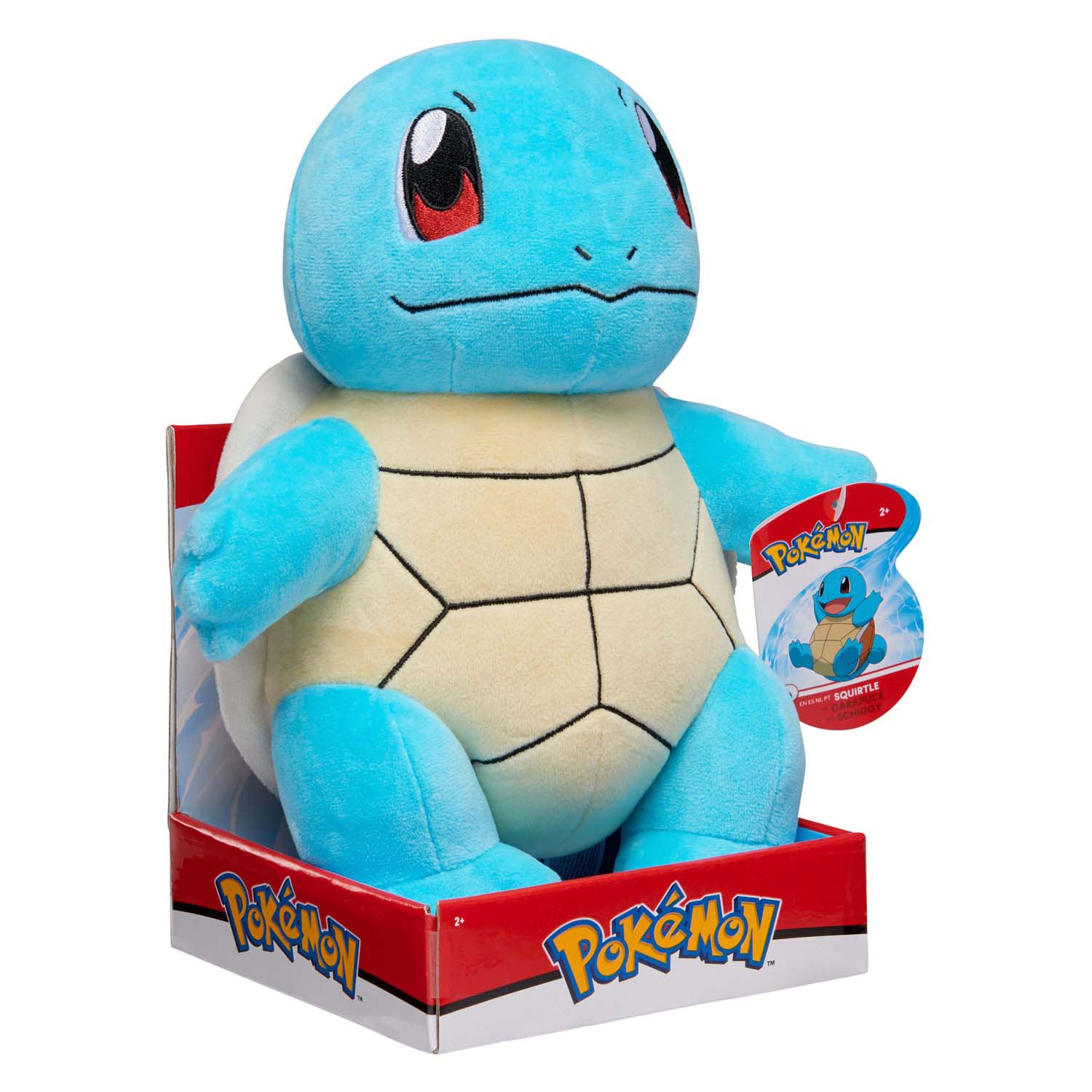 Jazwares pokémon knuffel pluche squirtle, 30cm