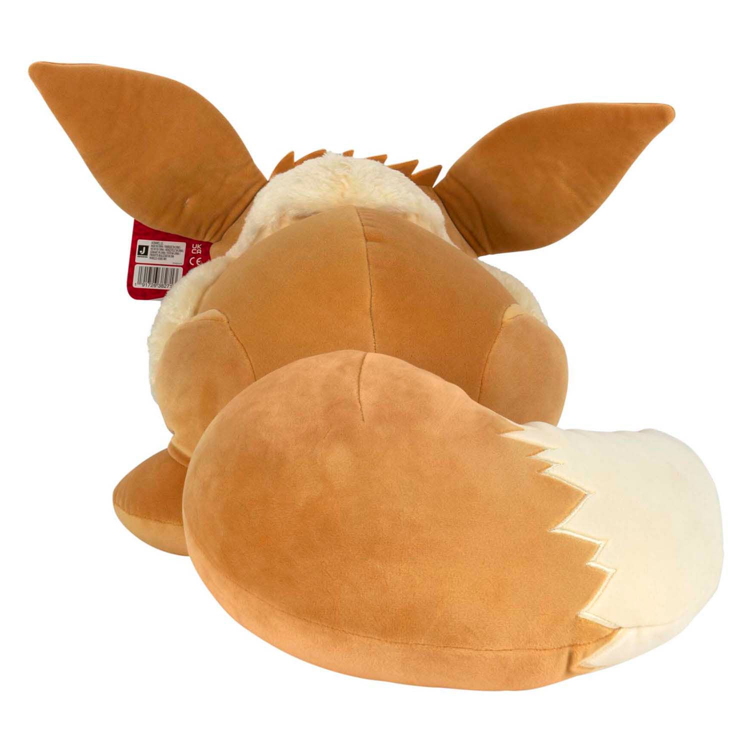 Jazwares pokémon slapende knuffel pluche eevee, 45cm