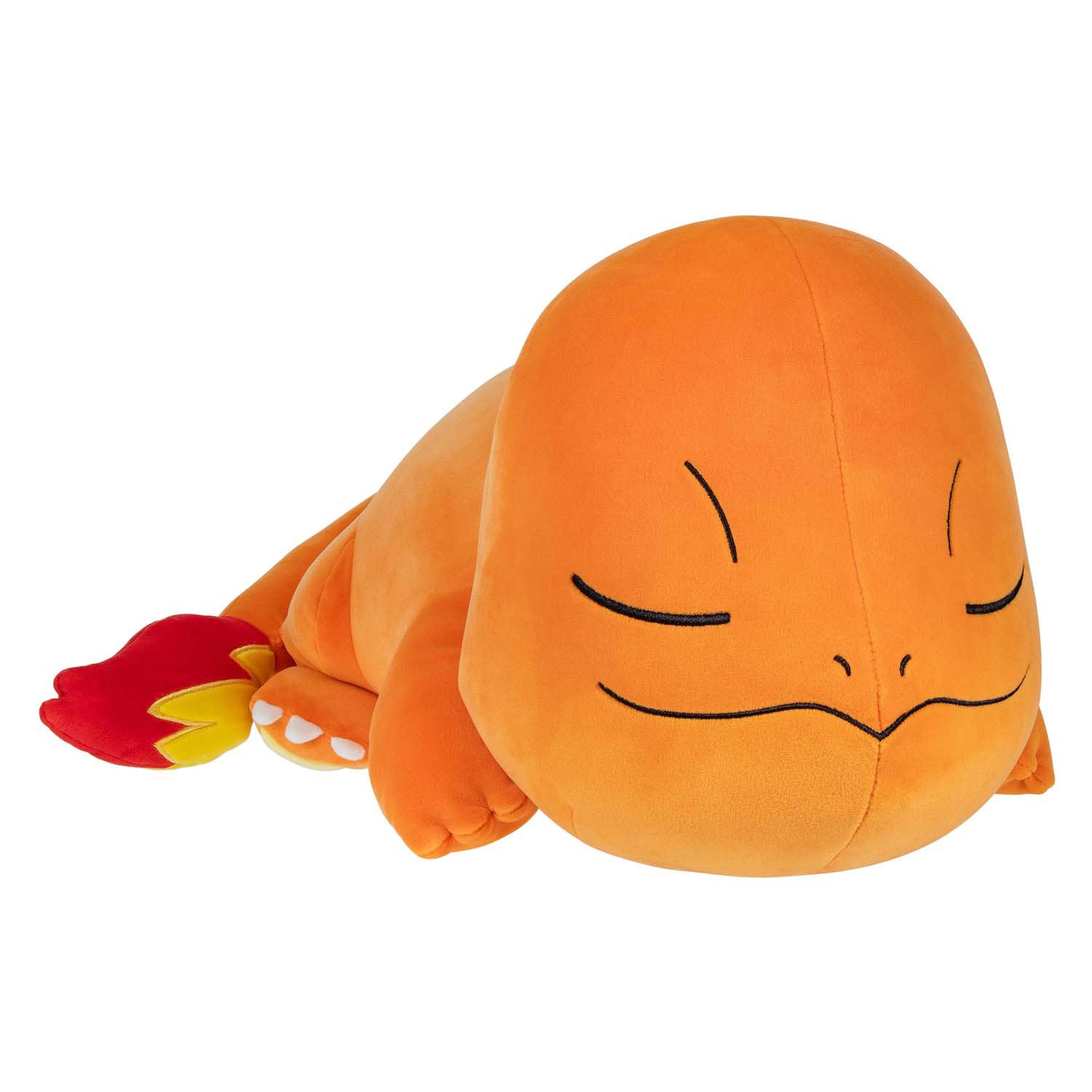 Jazwares pokémon slapende knuffel pluche charmander, 45cm