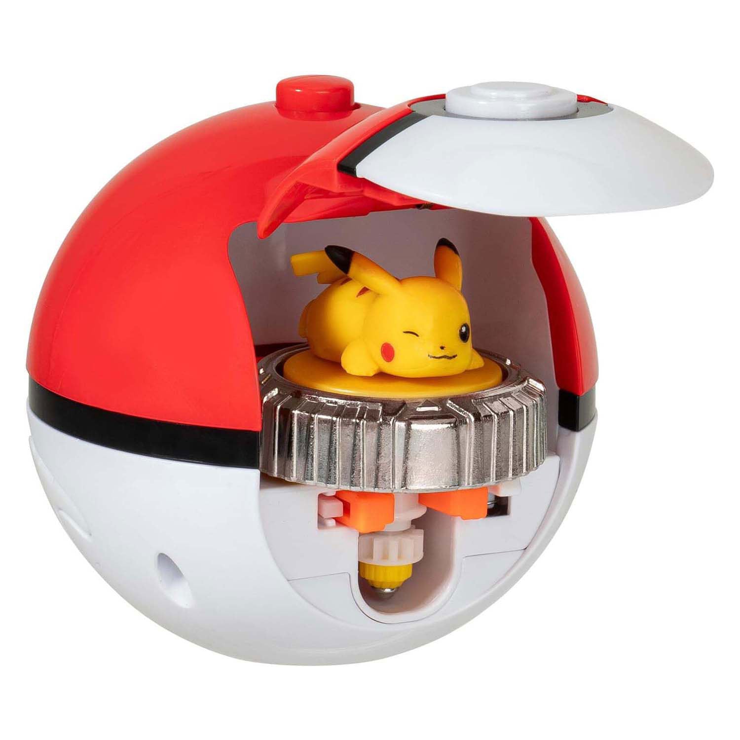 Jazwares pokémon battle spinners met stadion pikachu en mew speelset