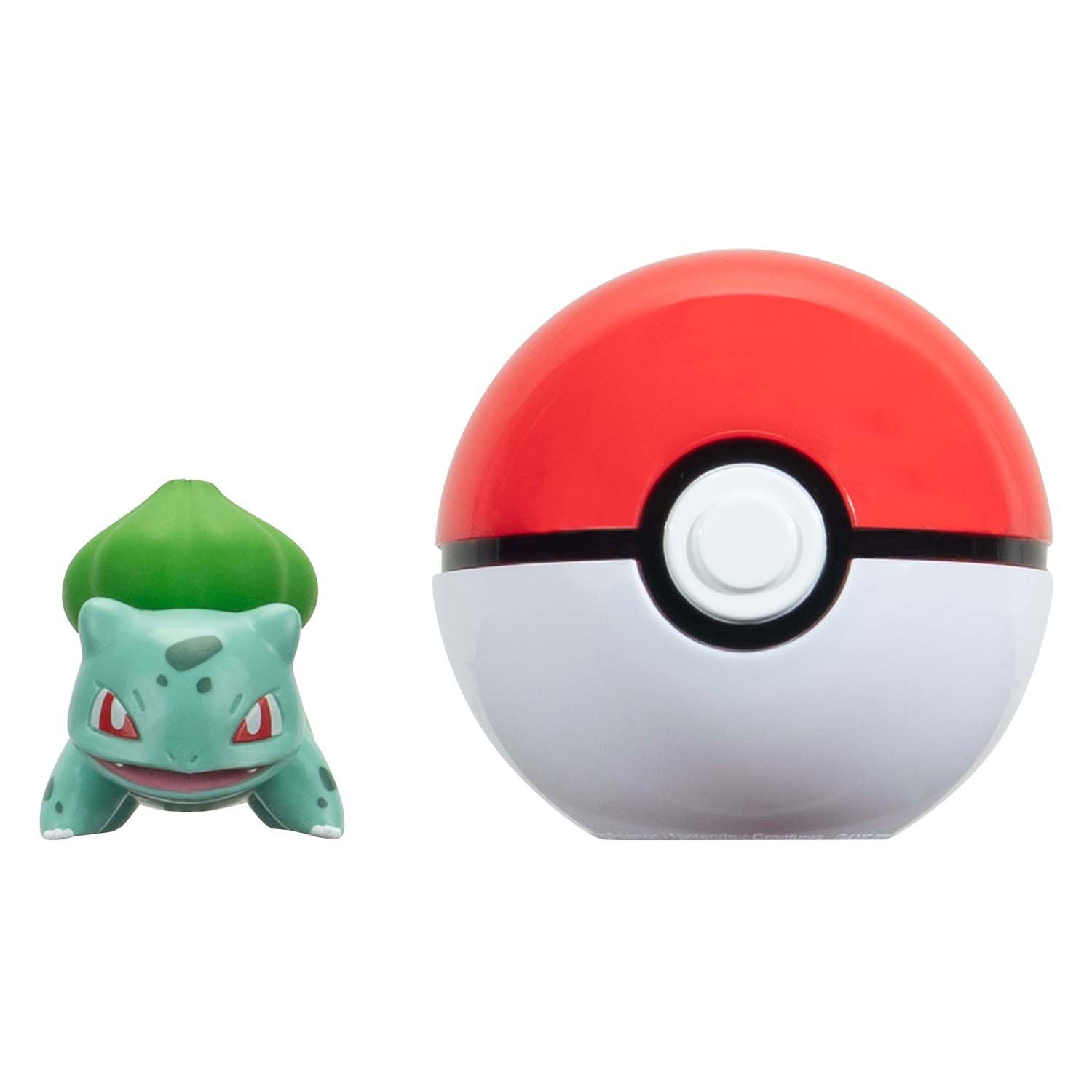 Jazwares pokémon - clip n go bulbasaur met pokébal