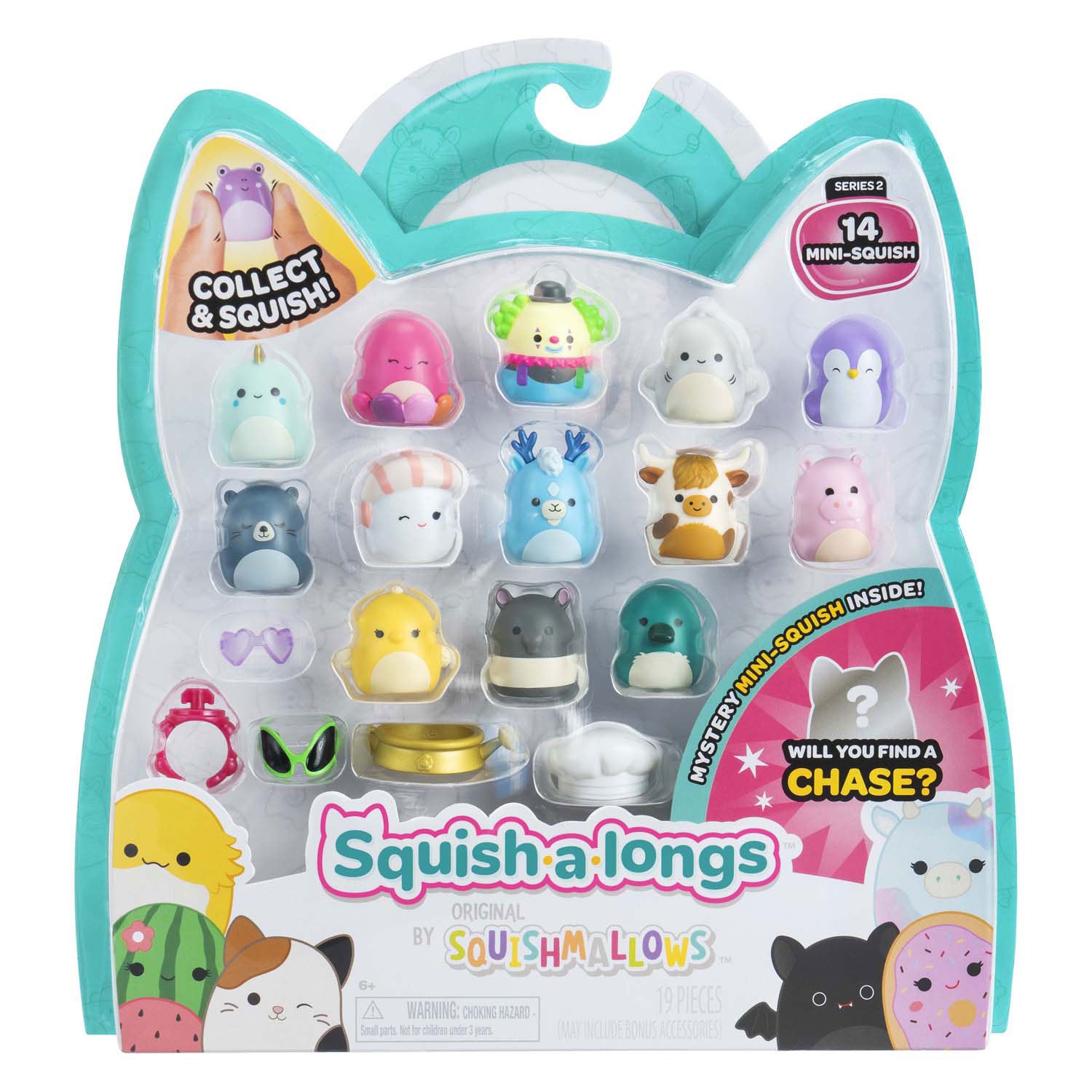Squishmallows - squish-a-longs speelfiguren, 14dlg.