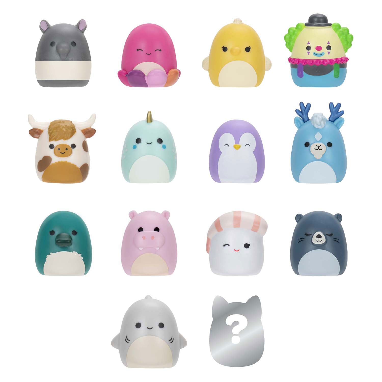 Squishmallows - squish-a-longs speelfiguren, 14dlg.