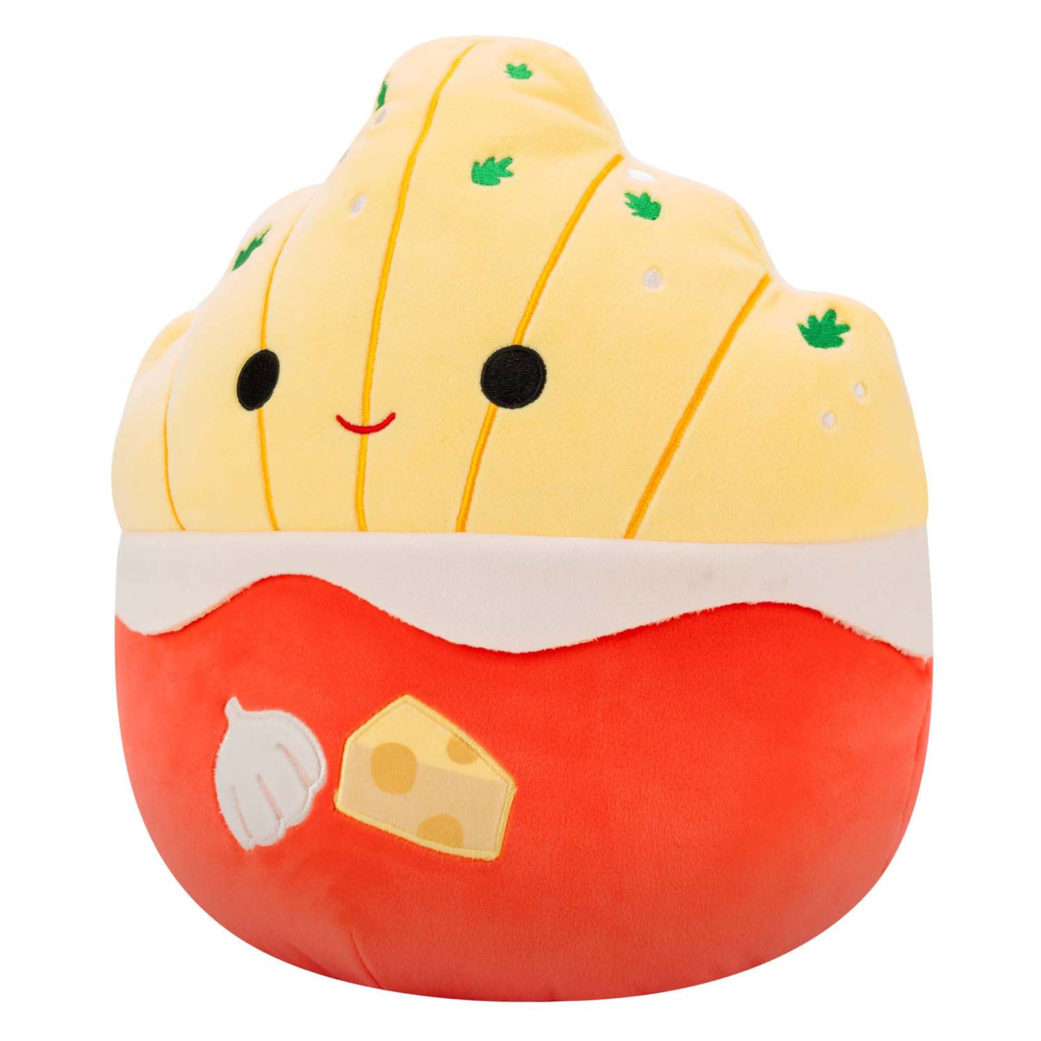 Squishmallows knuffel pluche - knoflook parmezaan frietjes, 30cm