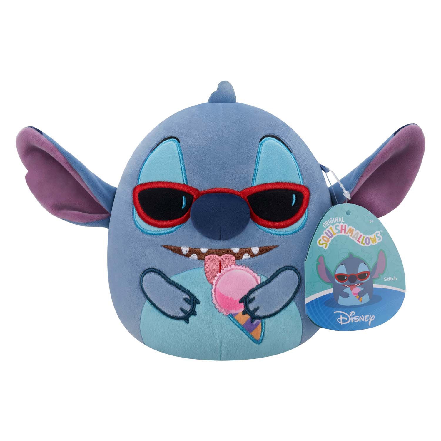 Squishmallows knuffel pluche - lilo en stitch, 20cm