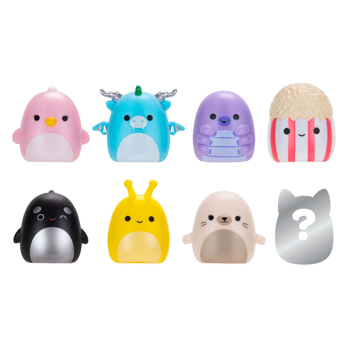 Jazwares squishmallows - squish-a-longs speelfiguren style 2 - 8dlg.