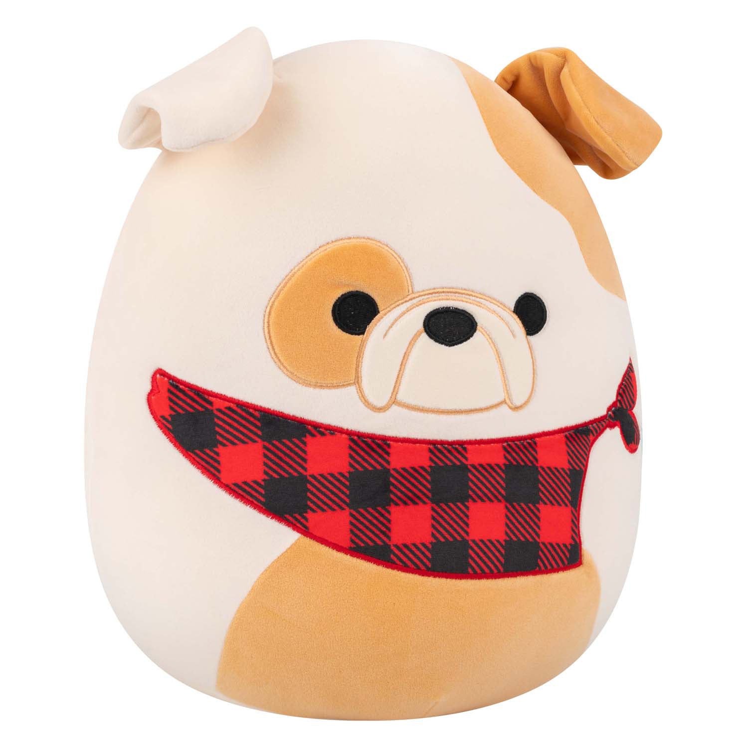 Jazwares squishmallows knuffel pluche - brock the buldog - 30cm