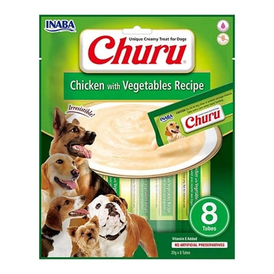 Inaba dog churu kip met groenten recept