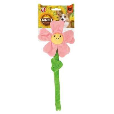 Fofos krinkel bloem roze met touwstaal