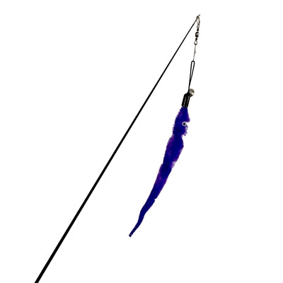 Easypets uitschuifbare kattenhengel worm paars