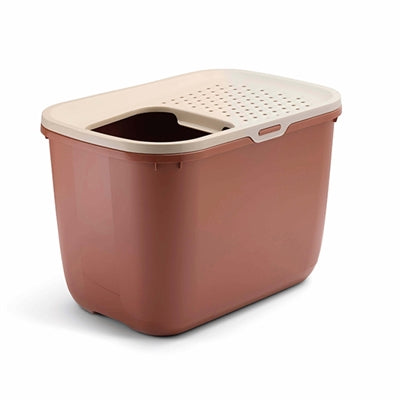 Savic kattenbak hop in champagne roze terracotta